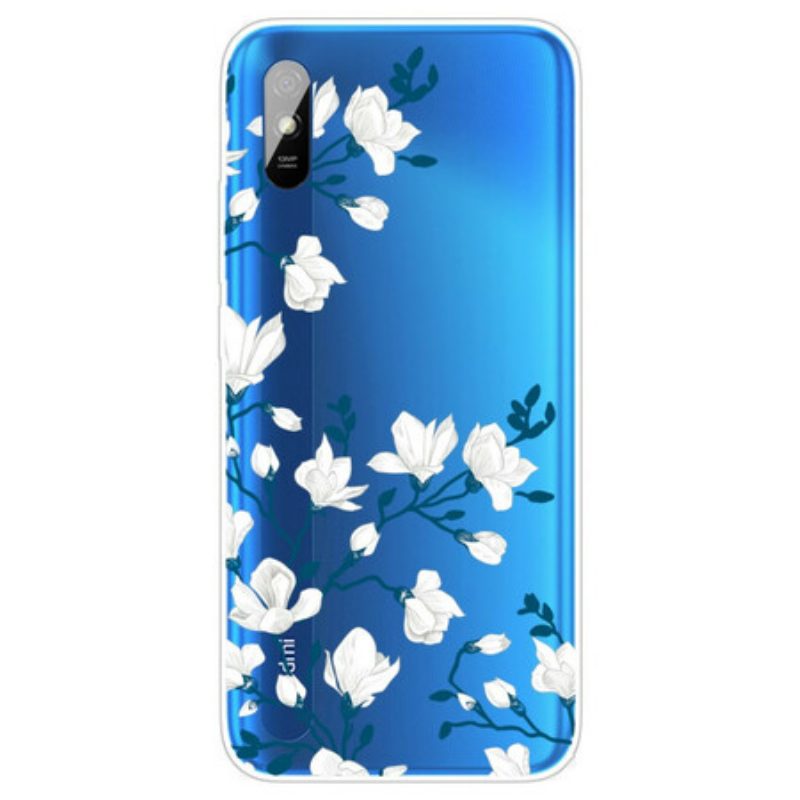 Hülle Für Xiaomi Redmi 9A Weiße Blumen