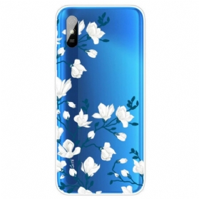 Hülle Für Xiaomi Redmi 9A Weiße Blumen