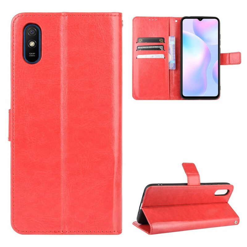 Lederhüllen Für Xiaomi Redmi 9A Auffälliges Kunstleder