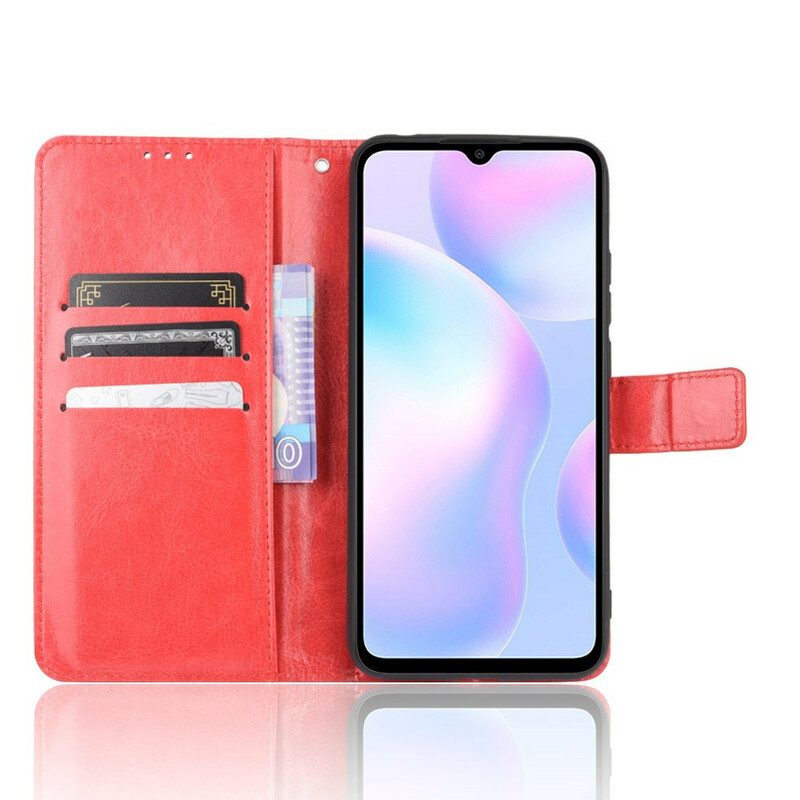 Lederhüllen Für Xiaomi Redmi 9A Auffälliges Kunstleder