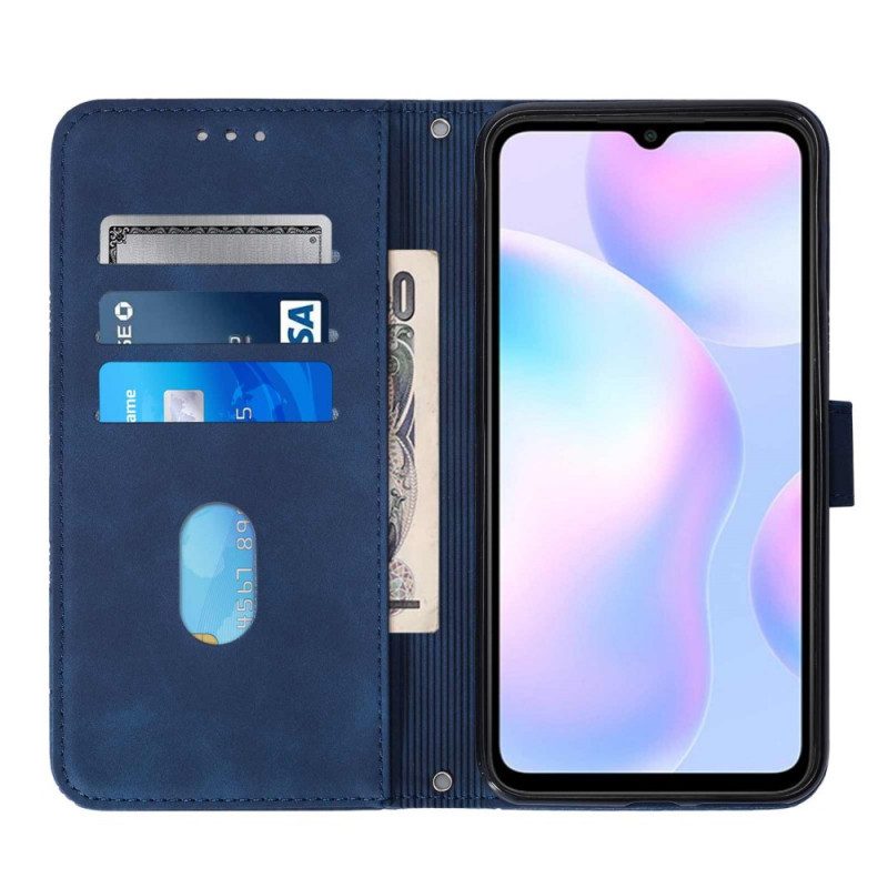 Lederhüllen Für Xiaomi Redmi 9A Pyramidenleder-effekt