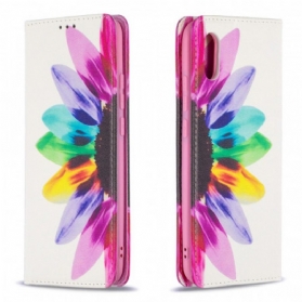 Schutzhülle Für Xiaomi Redmi 9A Flip Case Aquarellblume