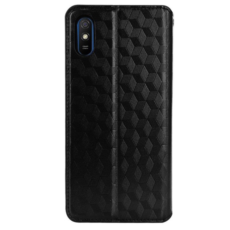 Schutzhülle Für Xiaomi Redmi 9A Flip Case Diamant-ledereffekt