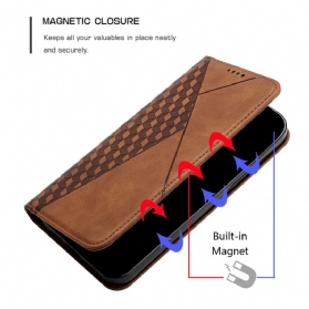 Schutzhülle Für Xiaomi Redmi 9A Flip Case Geo-ledereffekt