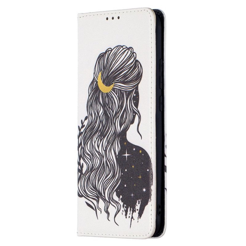 Schutzhülle Für Xiaomi Redmi 9A Flip Case Schöne Haare