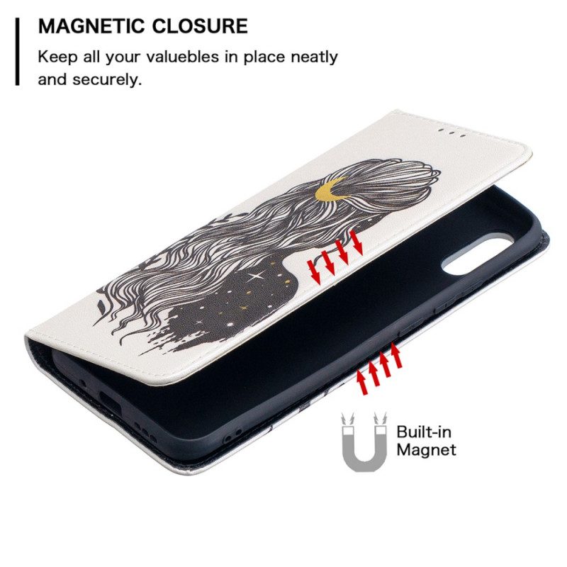 Schutzhülle Für Xiaomi Redmi 9A Flip Case Schöne Haare