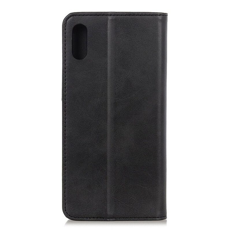 Schutzhülle Für Xiaomi Redmi 9A Flip Case Spaltleder