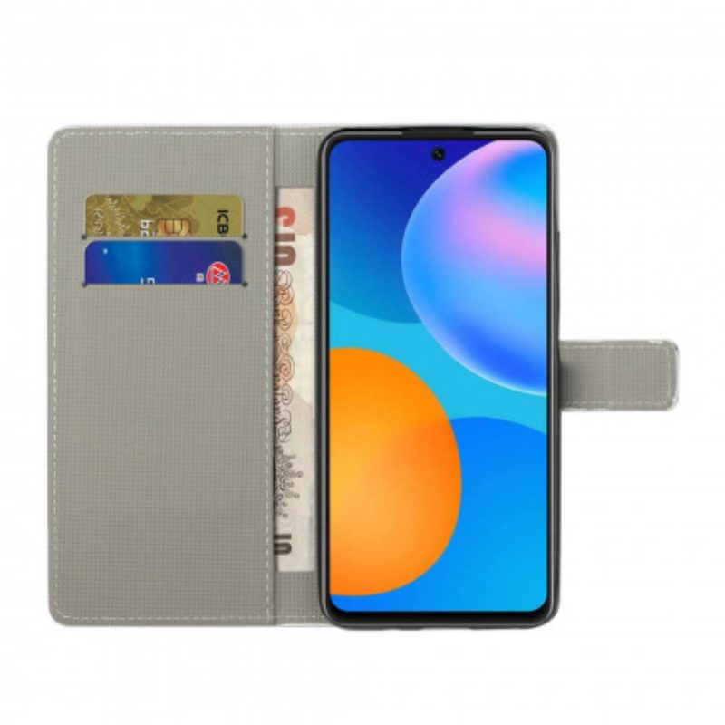 Flip Case Für Xiaomi Redmi Note 10 Pro Blauer Schmetterling