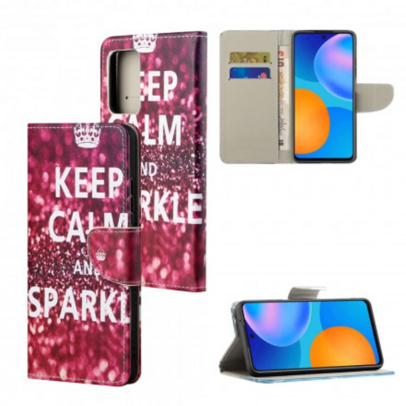 Flip Case Für Xiaomi Redmi Note 10 Pro Bleib Ruhig Und Strahle