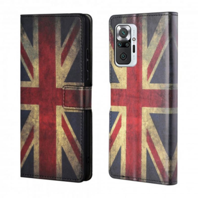 Flip Case Für Xiaomi Redmi Note 10 Pro England-flagge