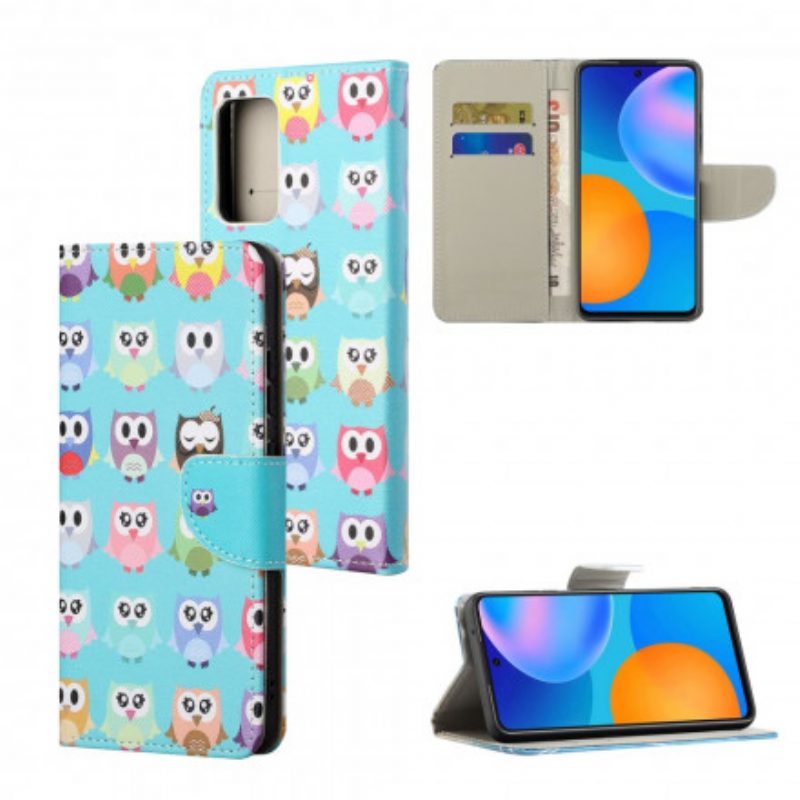 Flip Case Für Xiaomi Redmi Note 10 Pro Eulen