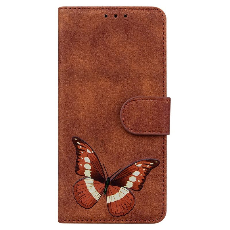 Flip Case Für Xiaomi Redmi Note 10 Pro Hautberührender Schmetterling