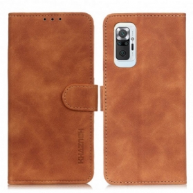 Flip Case Für Xiaomi Redmi Note 10 Pro Khazneh Vintage-ledereffekt