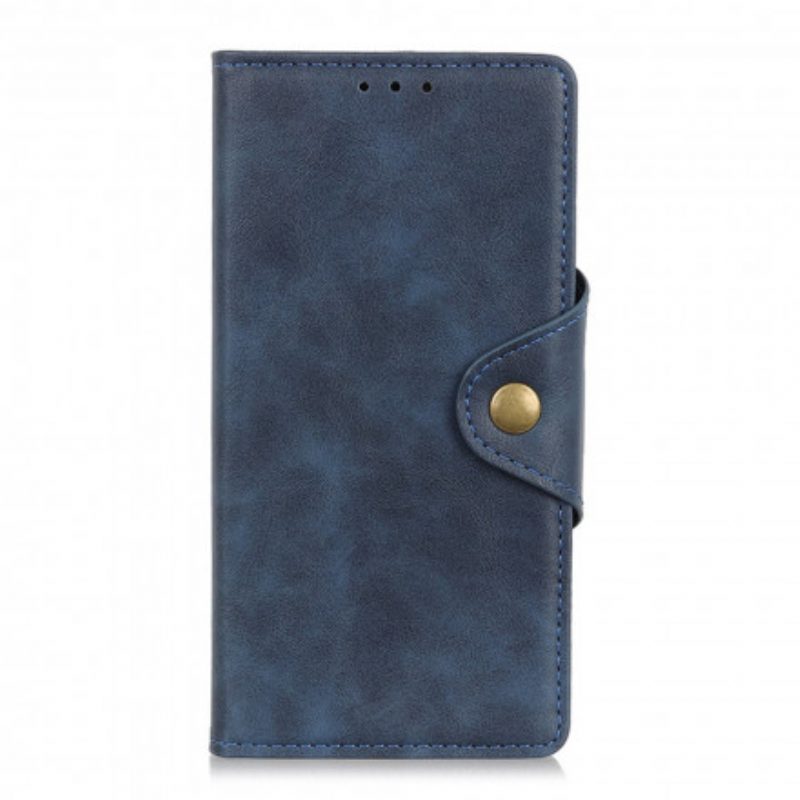 Flip Case Für Xiaomi Redmi Note 10 Pro Knopf Aus Kunstleder