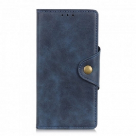 Flip Case Für Xiaomi Redmi Note 10 Pro Knopf Aus Kunstleder