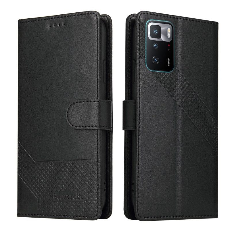 Flip Case Für Xiaomi Redmi Note 10 Pro Ledereffekt Gq.utrobe