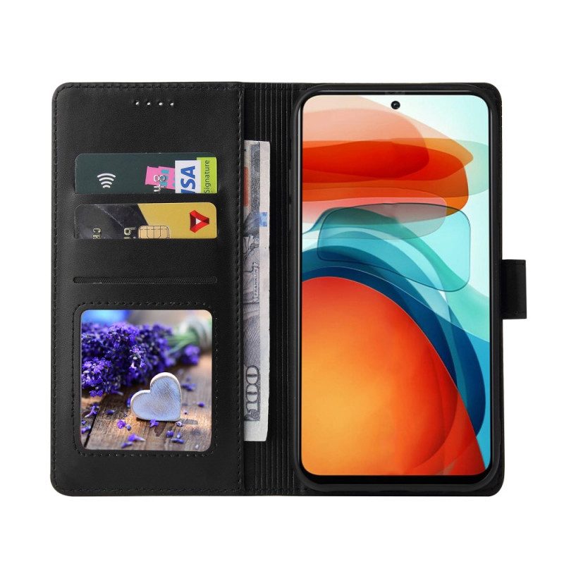 Flip Case Für Xiaomi Redmi Note 10 Pro Ledereffekt Gq.utrobe