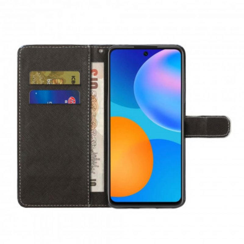 Flip Case Für Xiaomi Redmi Note 10 Pro Mit Kordel Riemchen-leopard