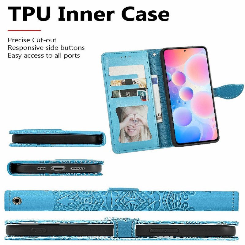 Flip Case Für Xiaomi Redmi Note 10 Pro Stammesblätter