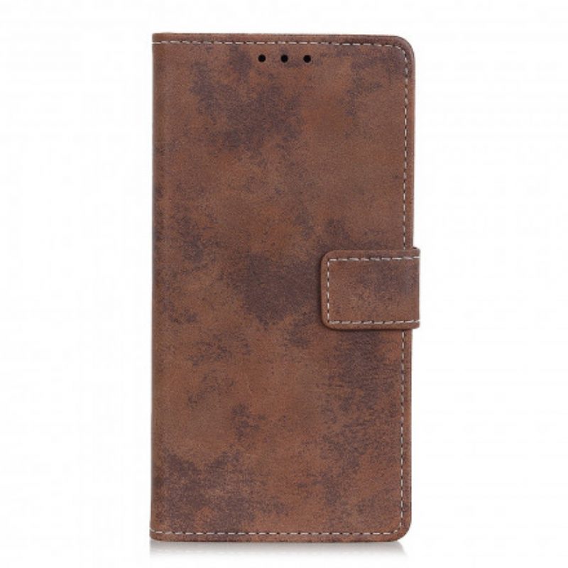 Flip Case Für Xiaomi Redmi Note 10 Pro Vintage-ledereffekt