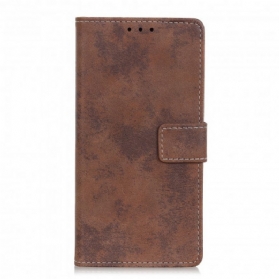 Flip Case Für Xiaomi Redmi Note 10 Pro Vintage-ledereffekt