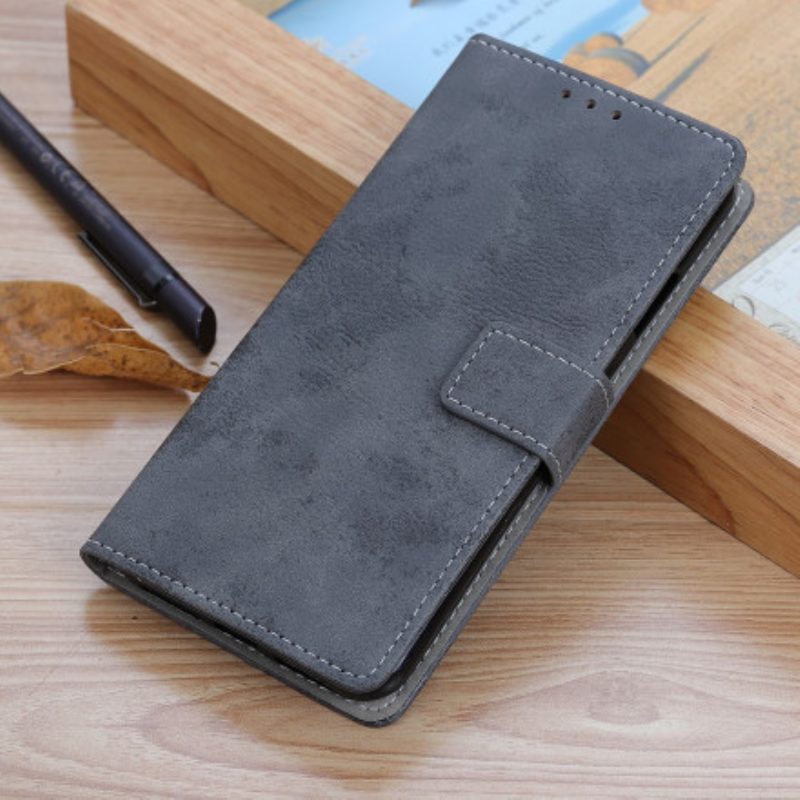 Flip Case Für Xiaomi Redmi Note 10 Pro Vintage-ledereffekt