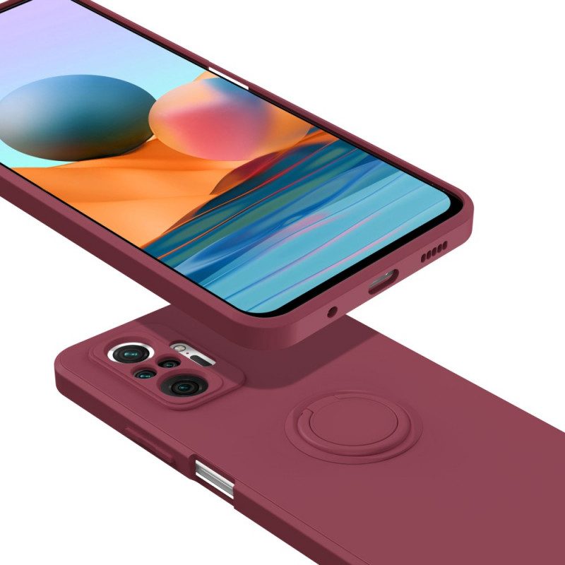 Handyhülle Für Xiaomi Redmi Note 10 Pro Flüssigsilikonring Und Umhängeband