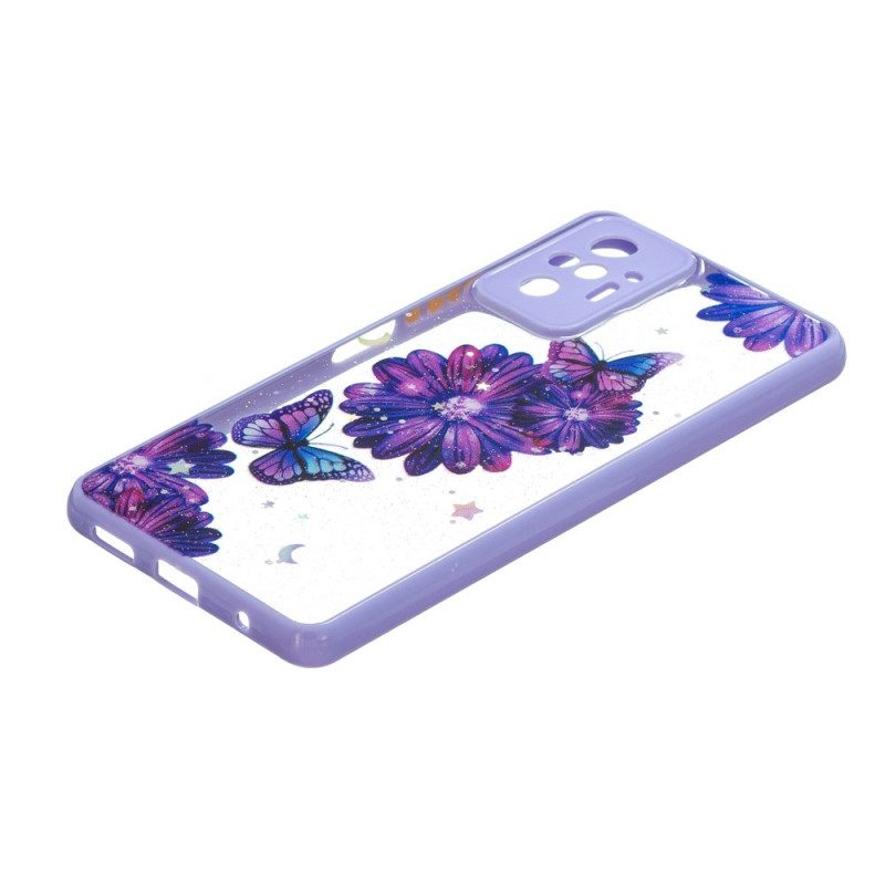 Hülle Für Xiaomi Redmi Note 10 Pro Blumen-schmetterlings-hybride