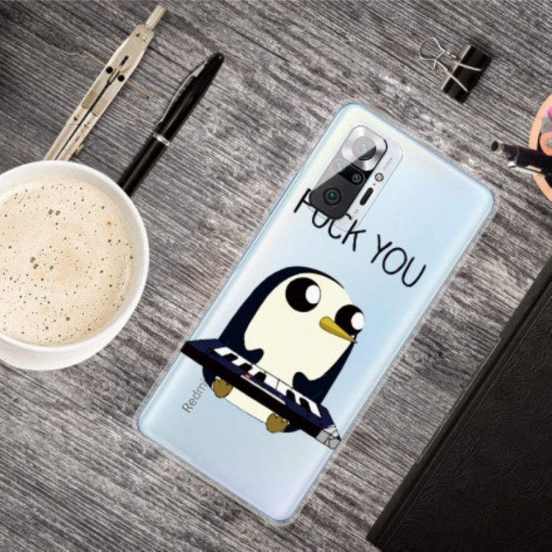 Hülle Für Xiaomi Redmi Note 10 Pro Pinguin Fick Dich