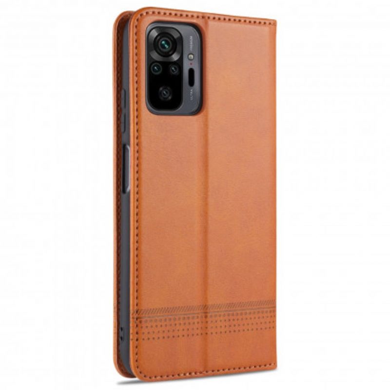 Schutzhülle Für Xiaomi Redmi Note 10 Pro Flip Case Azns Leder-styling