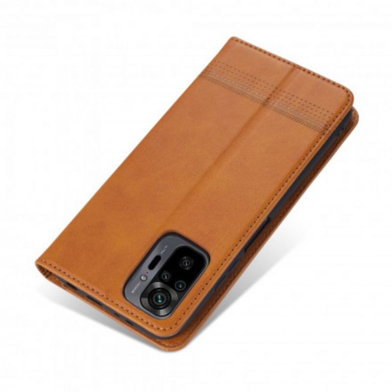 Schutzhülle Für Xiaomi Redmi Note 10 Pro Flip Case Azns Leder-styling