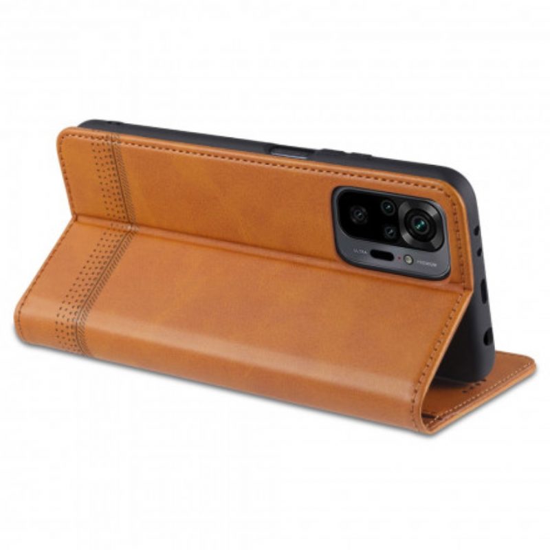 Schutzhülle Für Xiaomi Redmi Note 10 Pro Flip Case Azns Leder-styling