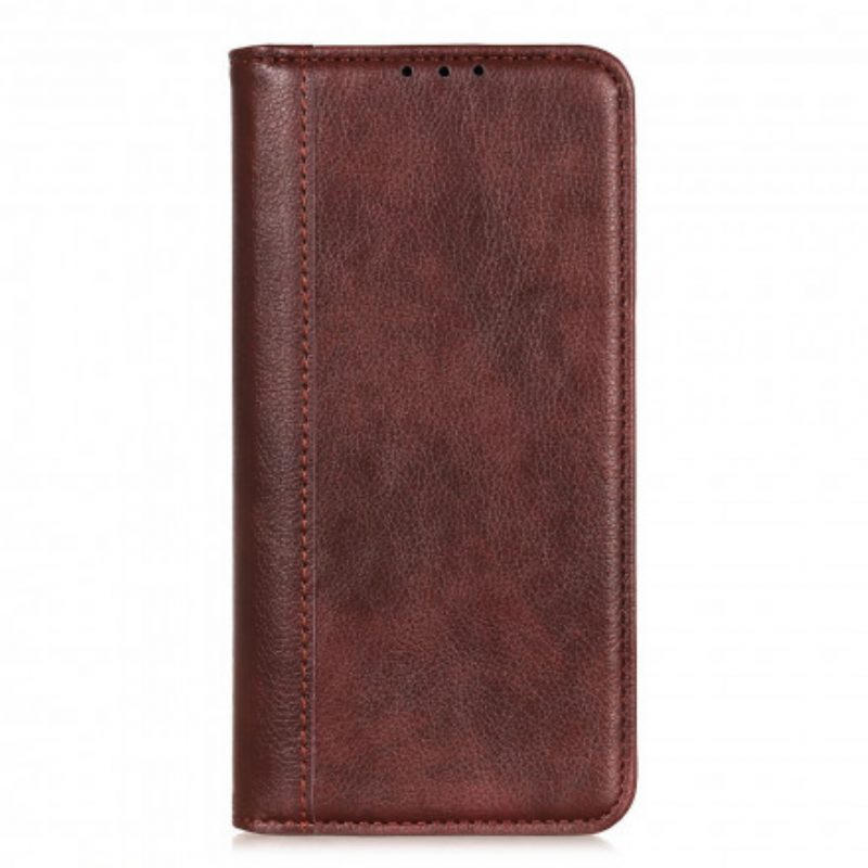 Schutzhülle Für Xiaomi Redmi Note 10 Pro Flip Case Litschi-spaltleder