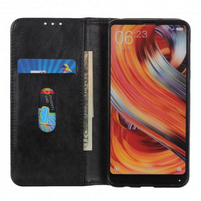 Schutzhülle Für Xiaomi Redmi Note 10 Pro Flip Case Litschi-spaltleder