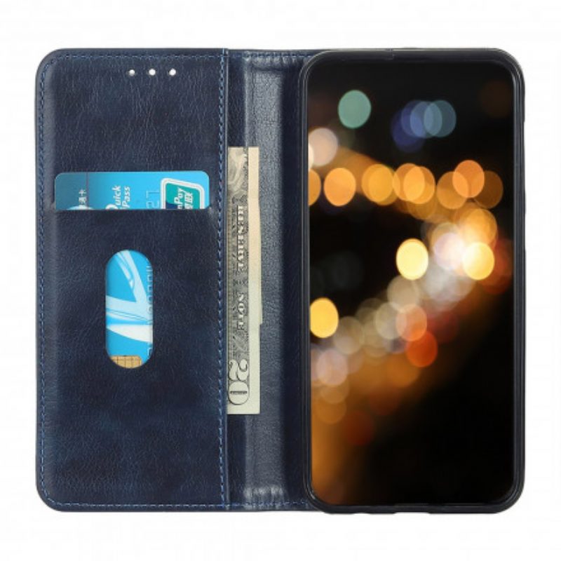 Schutzhülle Für Xiaomi Redmi Note 10 Pro Flip Case Litschi-spaltleder