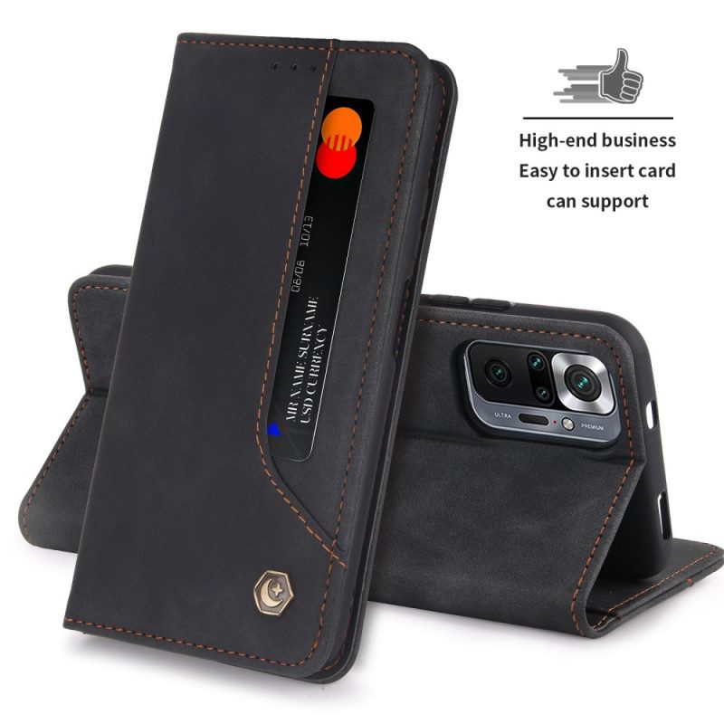 Schutzhülle Für Xiaomi Redmi Note 10 Pro Flip Case Pola Retro