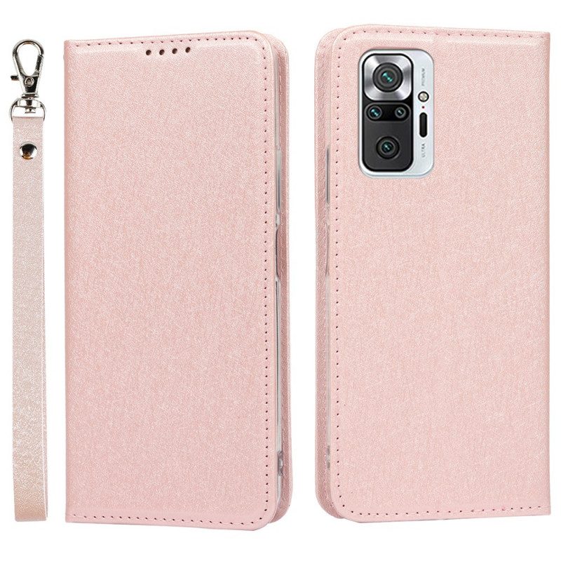 Schutzhülle Für Xiaomi Redmi Note 10 Pro Flip Case Weicher Lederstil Mit Riemen