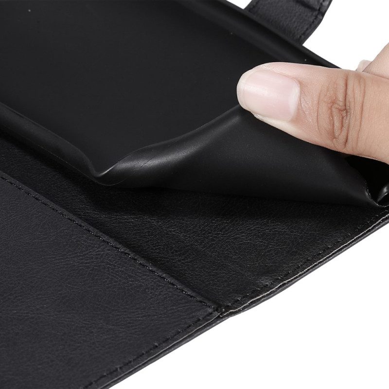 Flip Case Für Xiaomi Mi 11 Pro Mit Kordel Einfarbige Riemchenserie