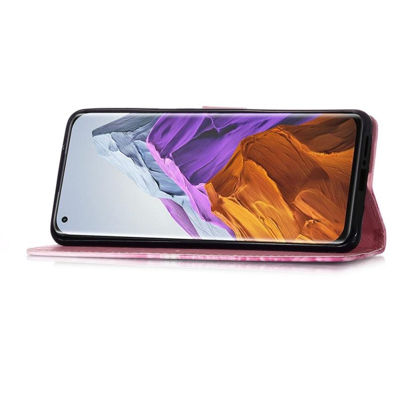 Hülle Lederhüllen Für Xiaomi Mi 11 Pro Aquarellmohn