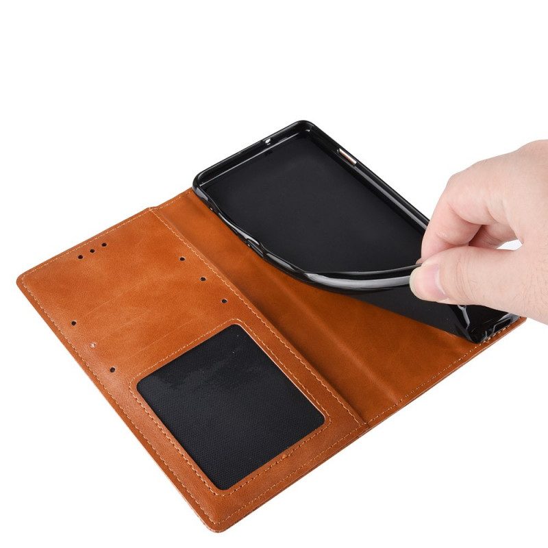 Schutzhülle Für Xiaomi Mi 11 Pro Flip Case Stilisierter Vintage-ledereffekt