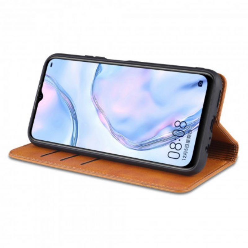 Schutzhülle Für Vivo Y72 5G Flip Case Azns Leder-styling