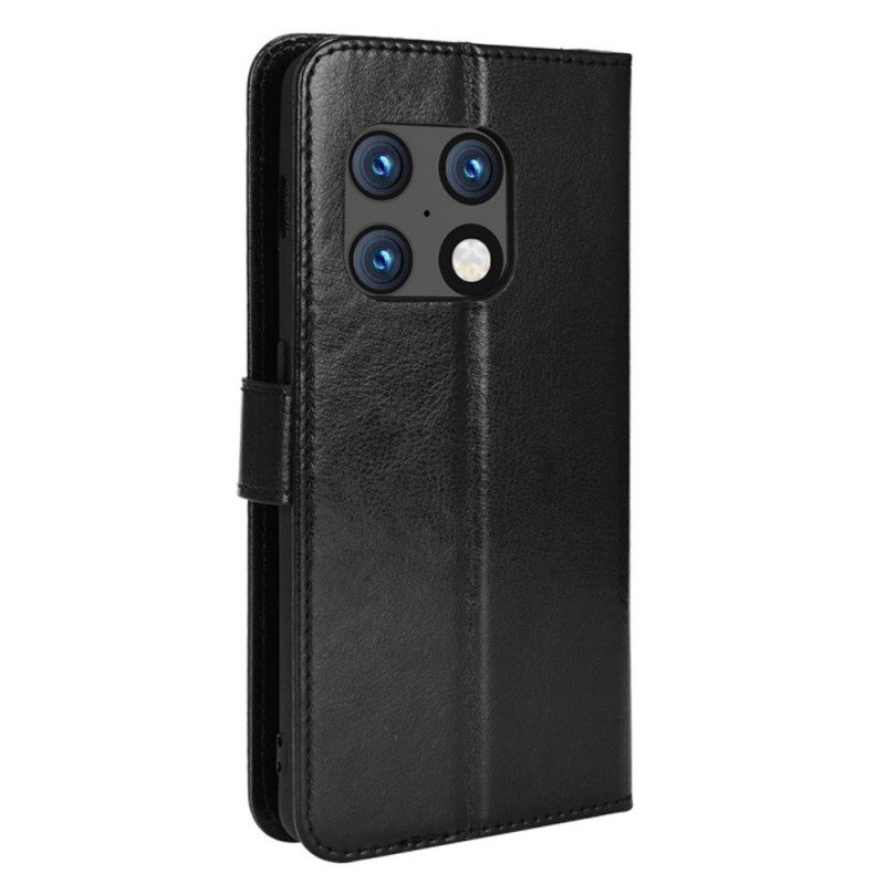 Flip Case Für OnePlus 10 Pro 5G Auffälliges Kunstleder