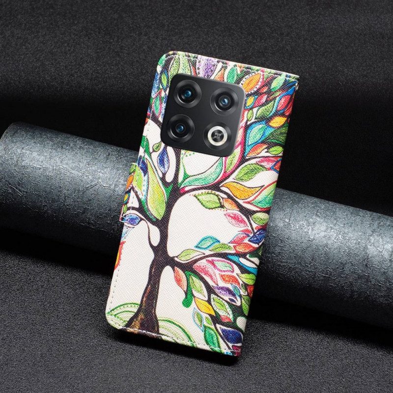 Flip Case Für OnePlus 10 Pro 5G Baum