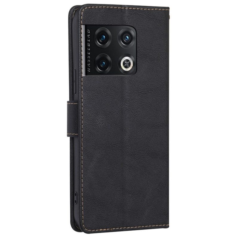 Flip Case Für OnePlus 10 Pro 5G Klassisches Rfid