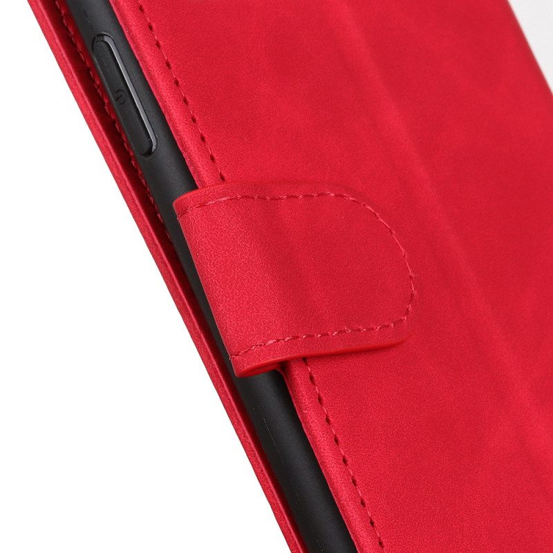 Flip Case Für OnePlus 10 Pro 5G Matter Vintage-ledereffekt Khazneh