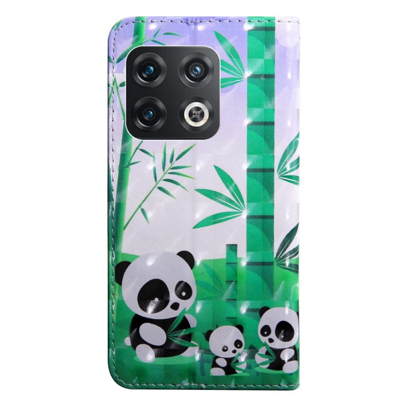 Flip Case Für OnePlus 10 Pro 5G Mit Kordel Tanga-pandas