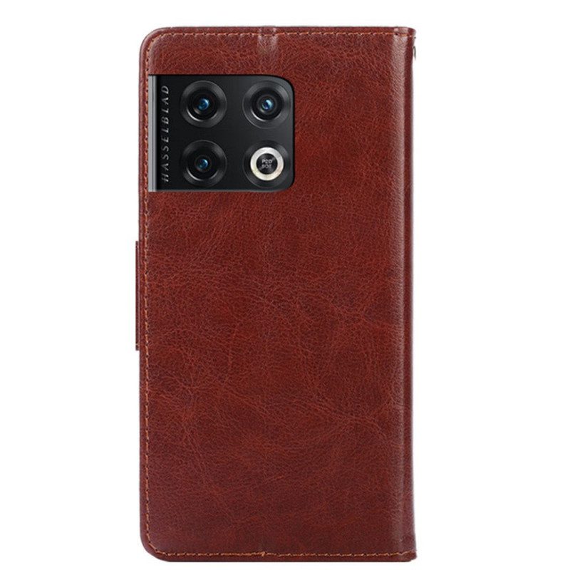 Flip Case Für OnePlus 10 Pro 5G Retro-kunstleder