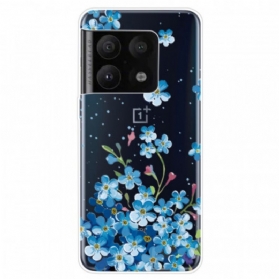 Hülle Für OnePlus 10 Pro 5G Blaue Blumen