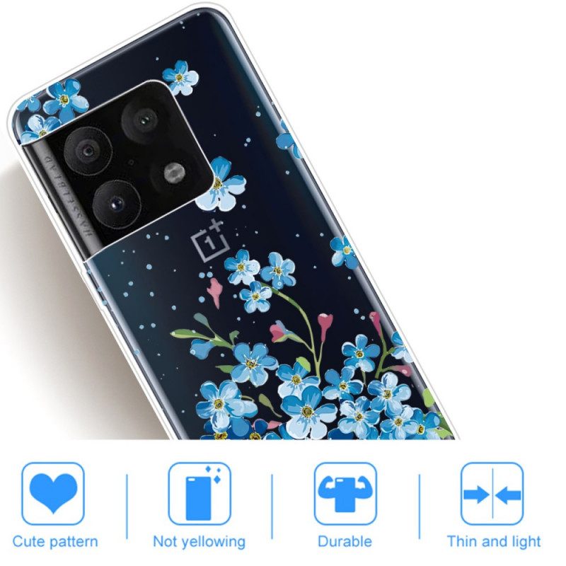 Hülle Für OnePlus 10 Pro 5G Blaue Blumen