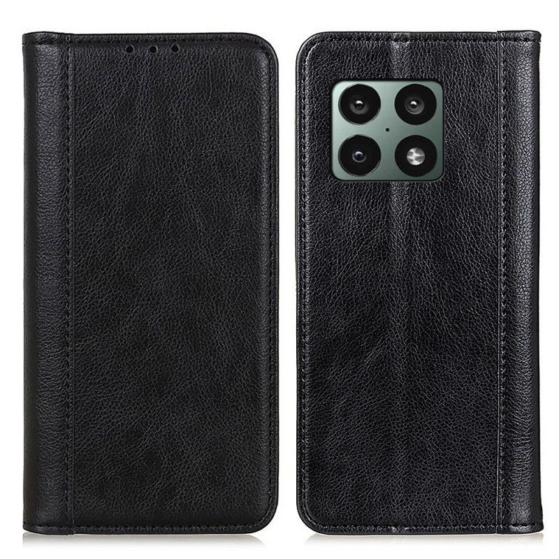 Schutzhülle Für OnePlus 10 Pro 5G Flip Case Farbige Version Aus Litschi-leder